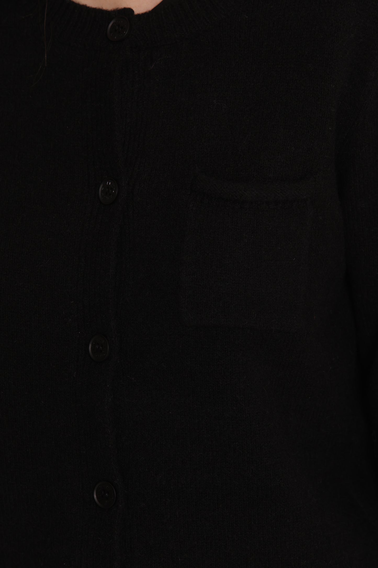 MAGLIA CARDIGAN CON TASCHINO