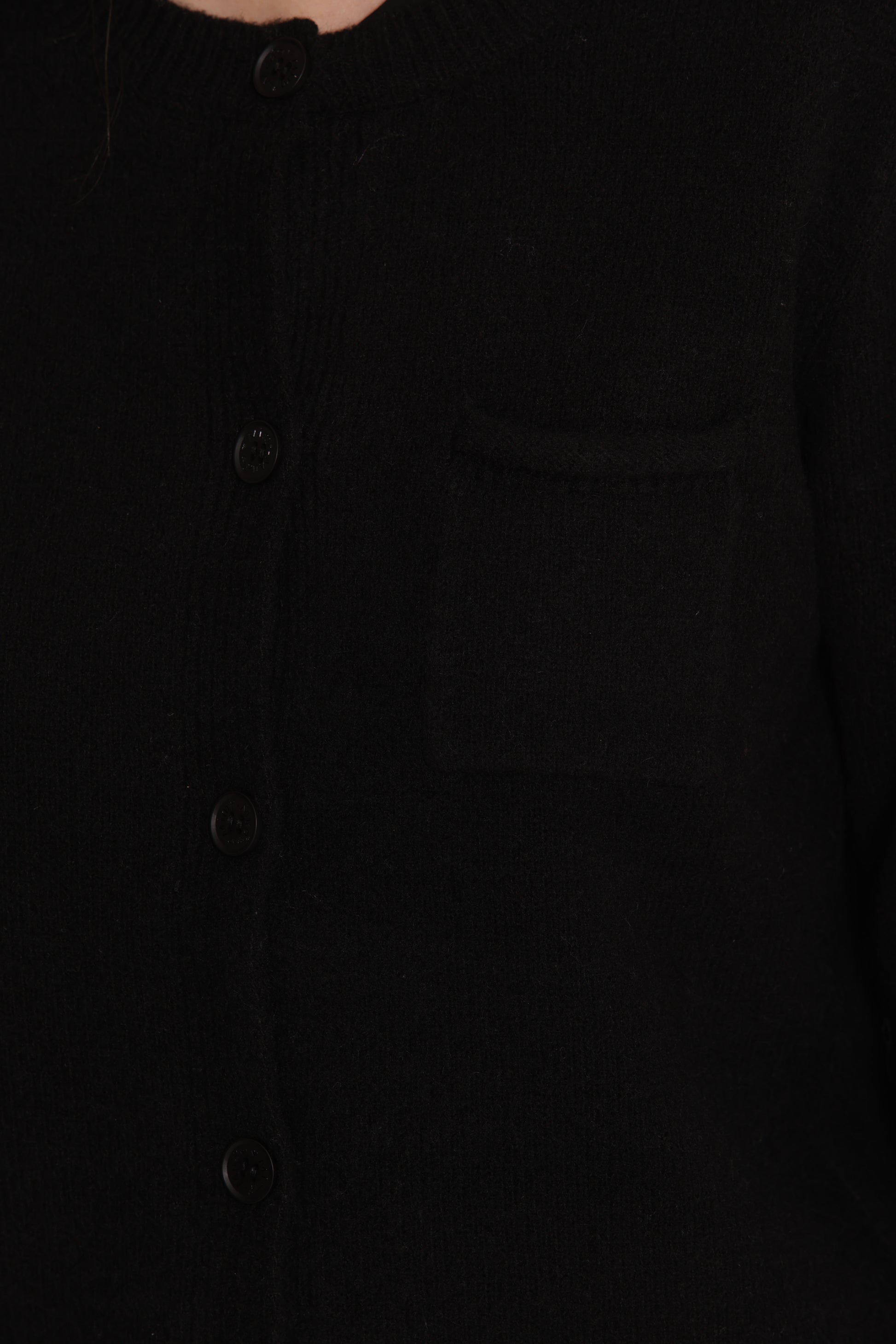 MAGLIA CARDIGAN CON TASCHINO