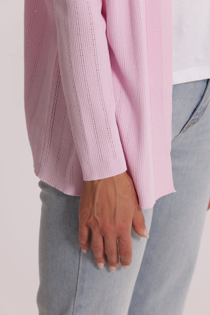 CARDIGAN IN MAGLIA APERTO TRAFORATO