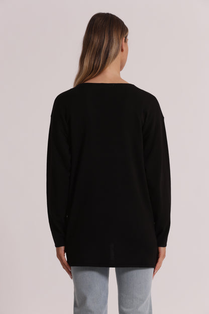 CARDIGAN IN MAGLIA APERTO LISCIO