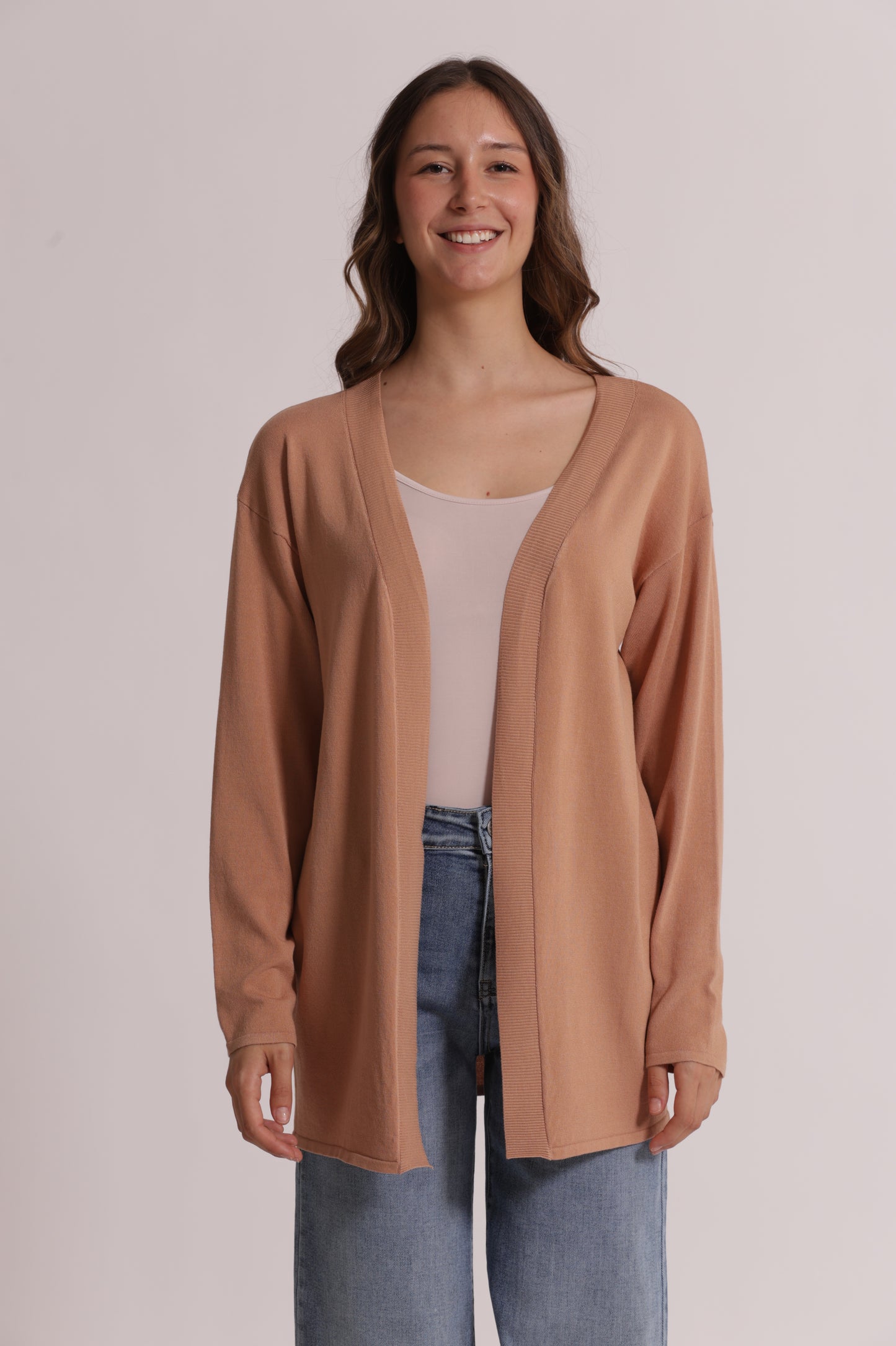 CARDIGAN IN MAGLIA APERTO LISCIO