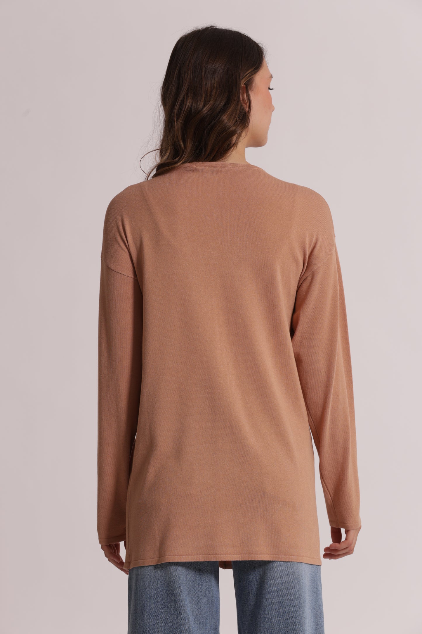 CARDIGAN IN MAGLIA APERTO LISCIO