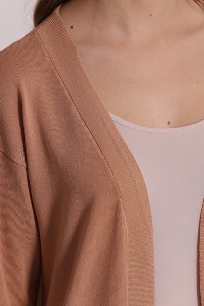 CARDIGAN IN MAGLIA APERTO LISCIO