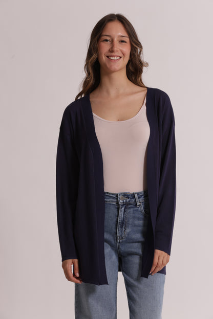 CARDIGAN IN MAGLIA APERTO LISCIO