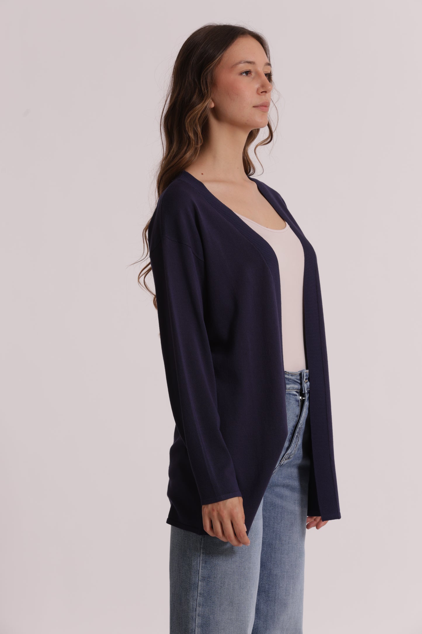 CARDIGAN IN MAGLIA APERTO LISCIO