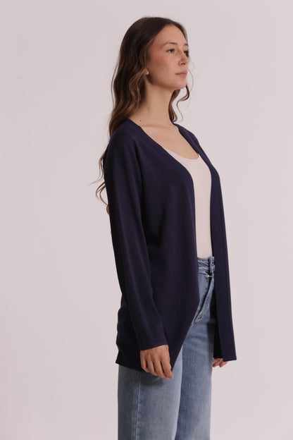 CARDIGAN IN MAGLIA APERTO LISCIO