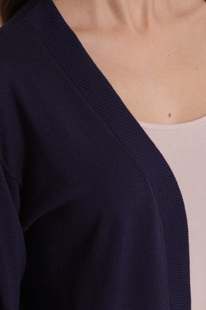 CARDIGAN IN MAGLIA APERTO LISCIO