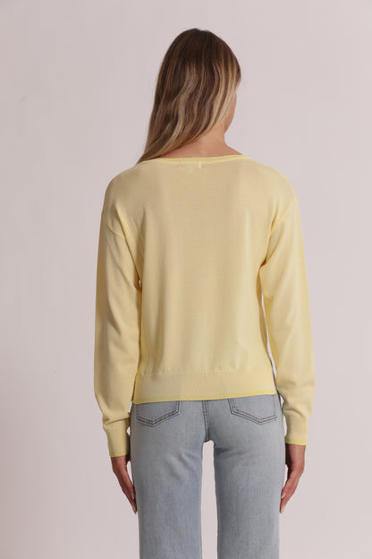MAGLIA A MANICHE LUNGHE CON DETTAGLI LUREX