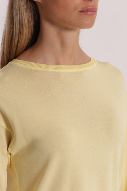 MAGLIA A MANICHE LUNGHE CON DETTAGLI LUREX