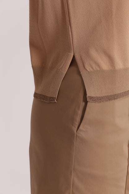 MAGLIA A MANICHE LUNGHE CON DETTAGLI LUREX