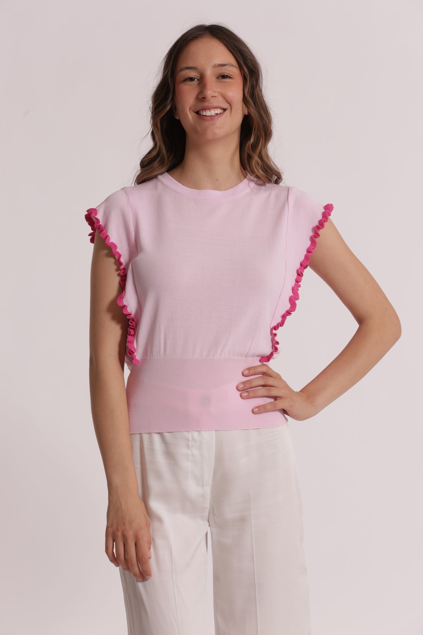 MAGLIA CON MANICHE VOULANT