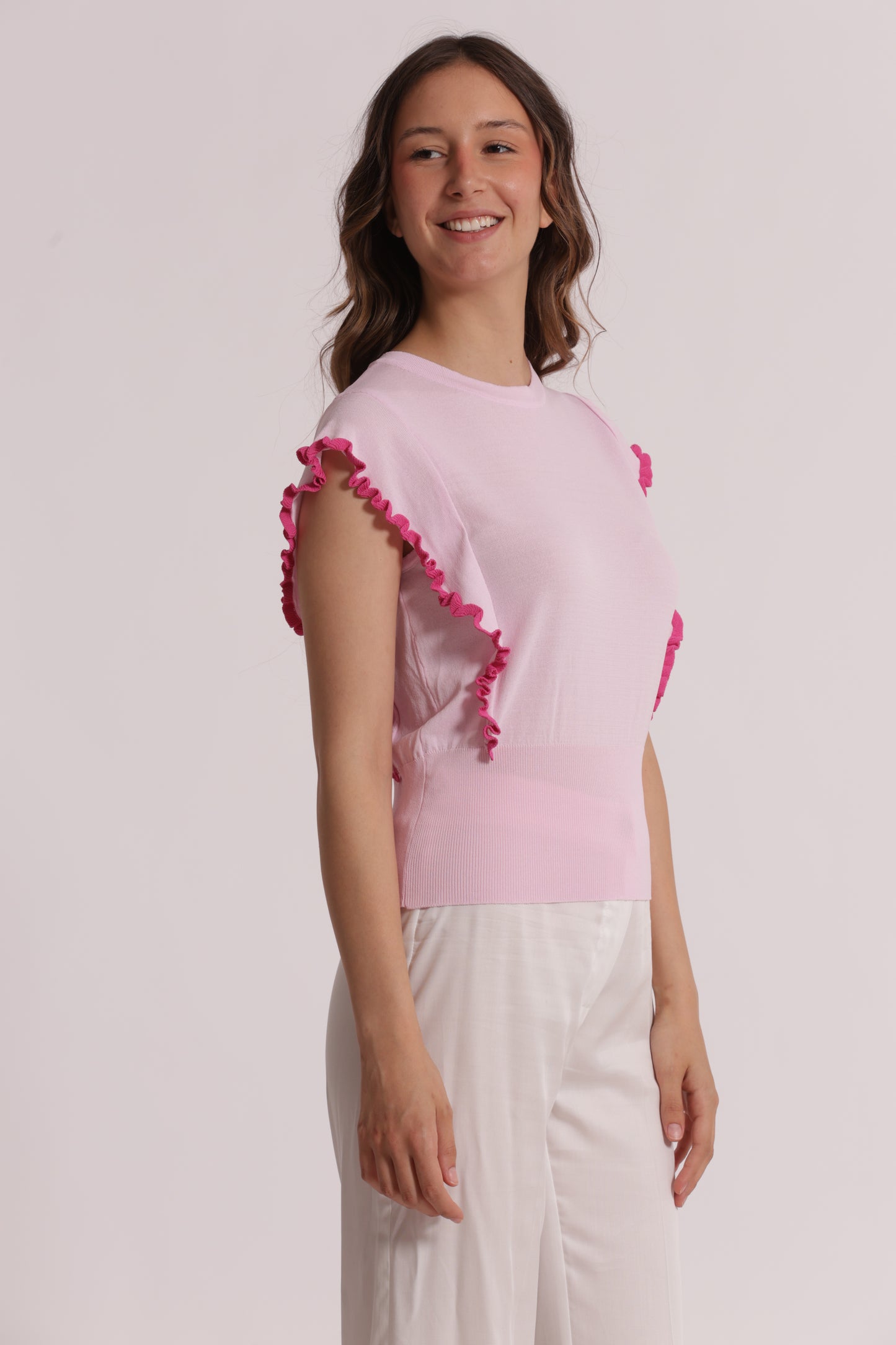 MAGLIA CON MANICHE VOULANT