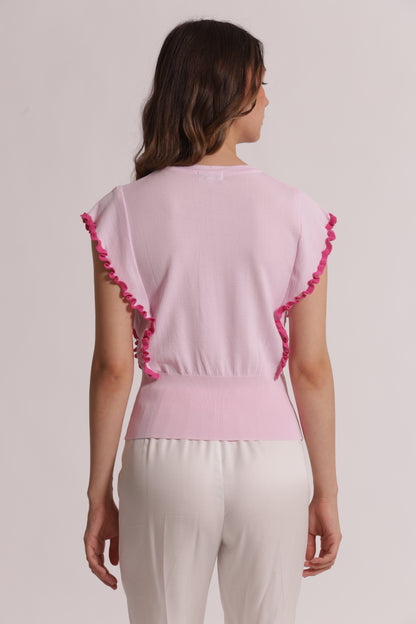 MAGLIA CON MANICHE VOULANT