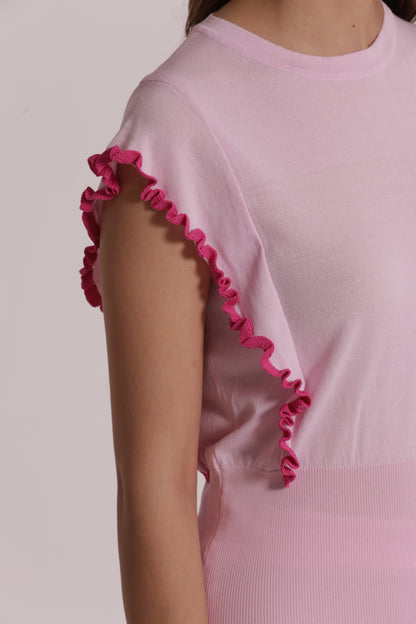 MAGLIA CON MANICHE VOULANT