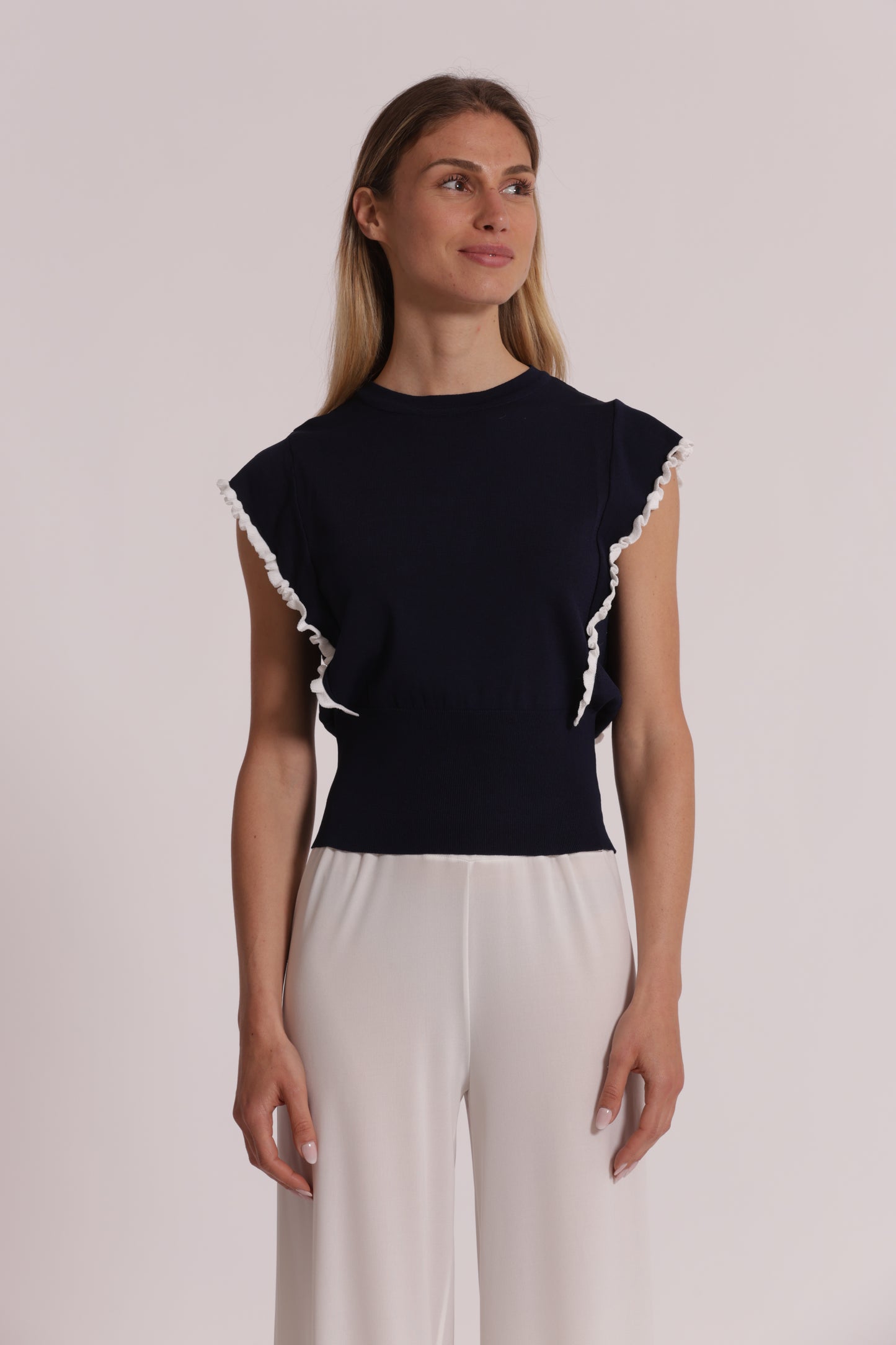 MAGLIA CON MANICHE VOULANT