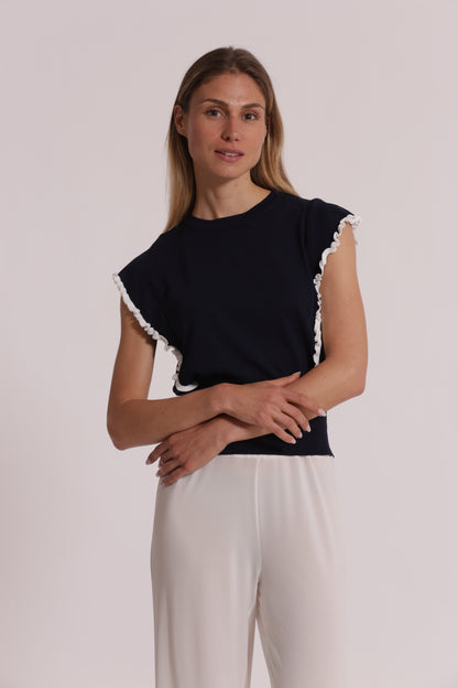 MAGLIA CON MANICHE VOULANT