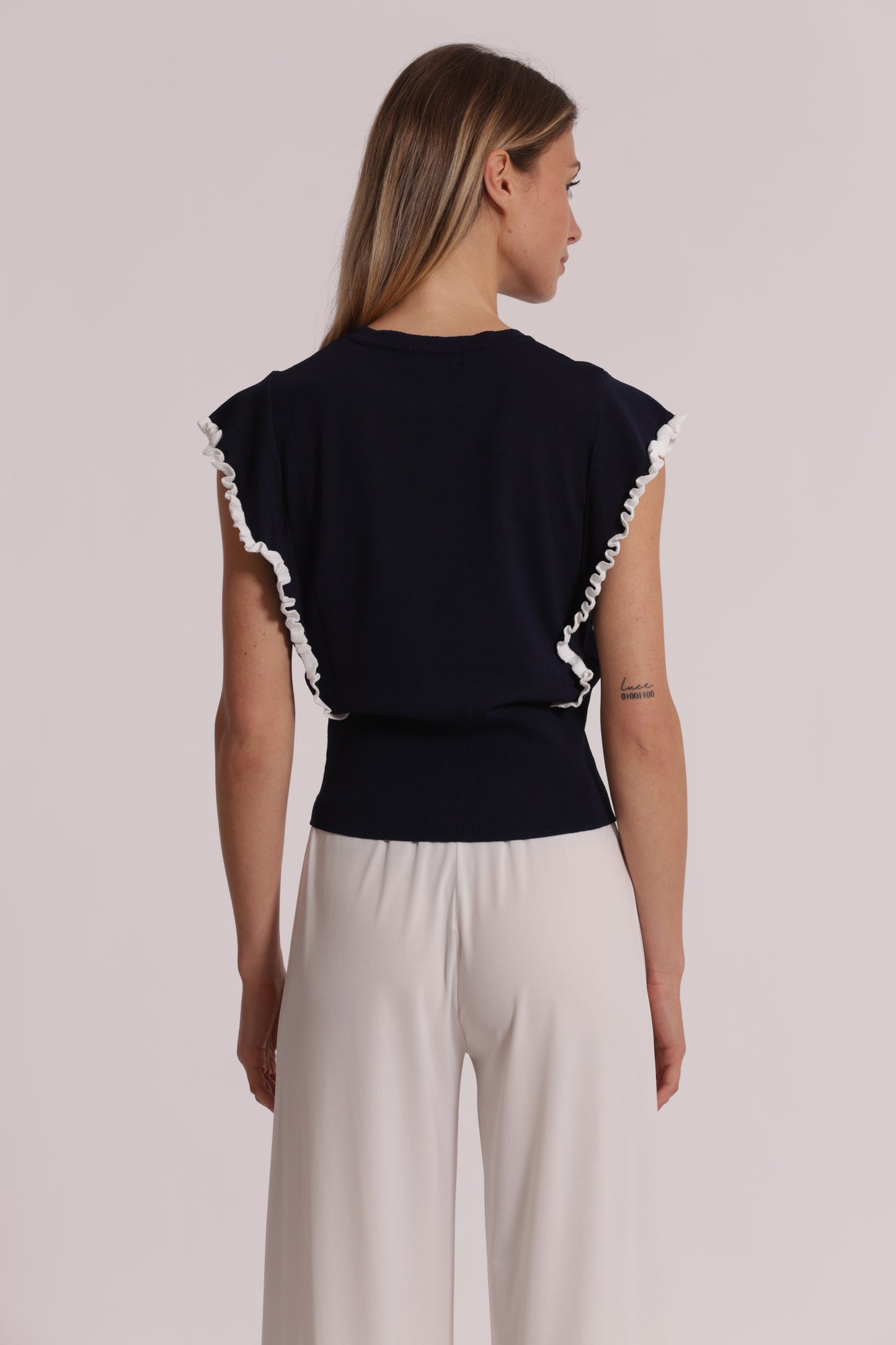 MAGLIA CON MANICHE VOULANT