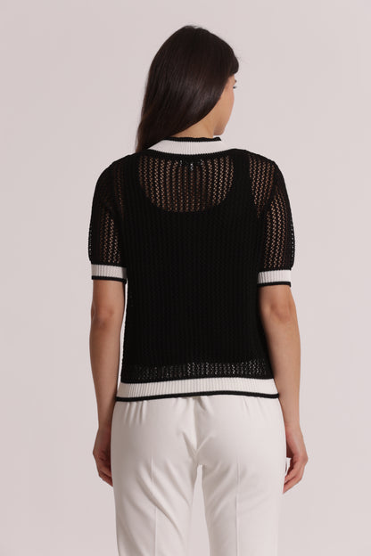 MAGLIA IN CROCHET CON ZIP