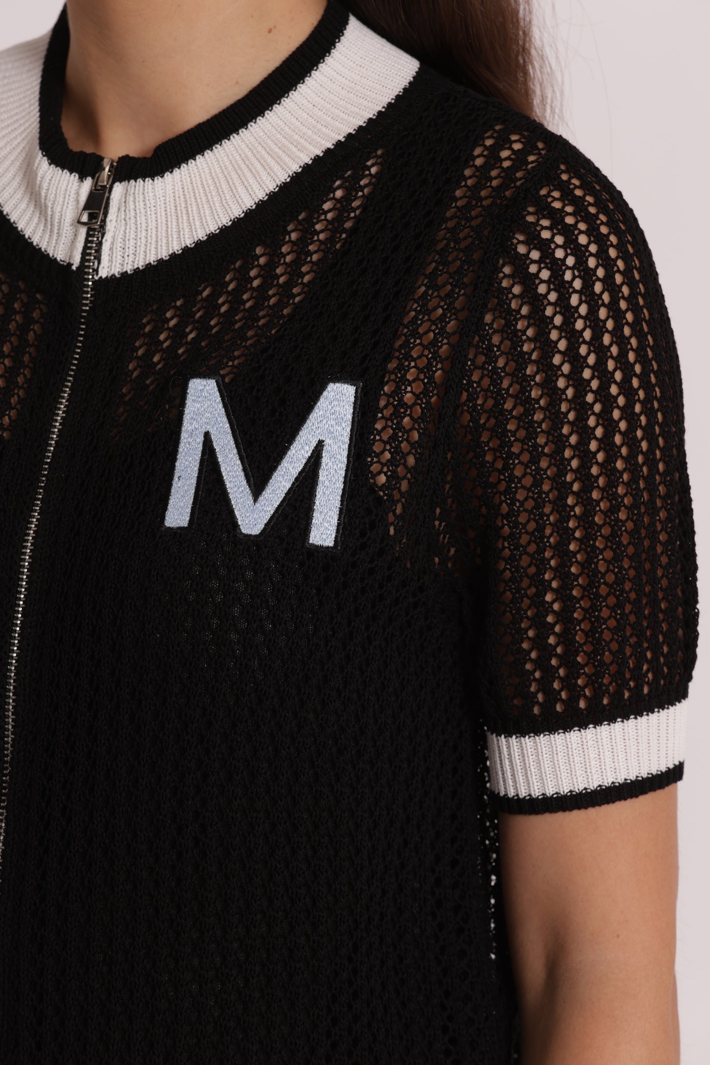MAGLIA IN CROCHET CON ZIP