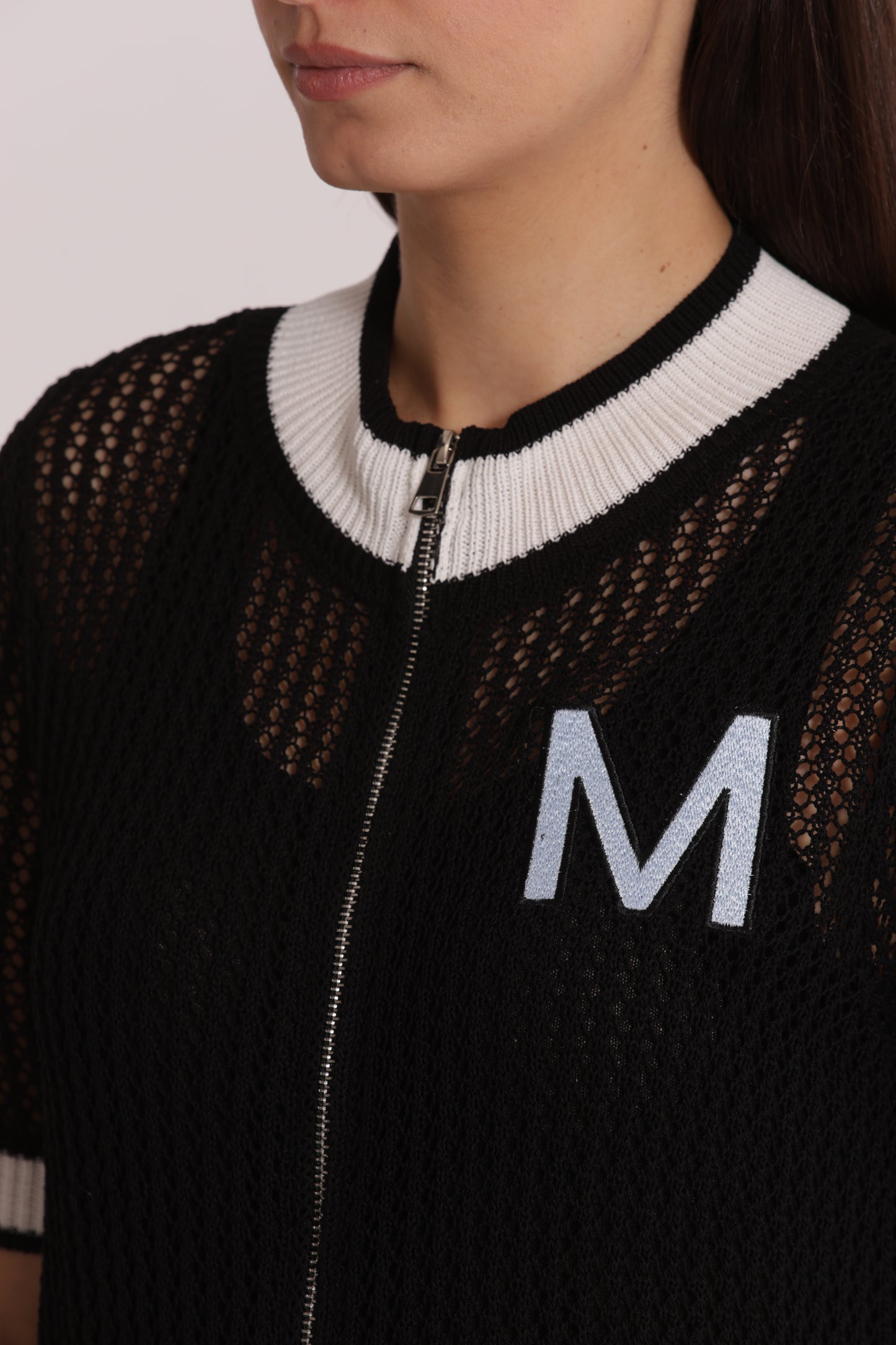 MAGLIA IN CROCHET CON ZIP