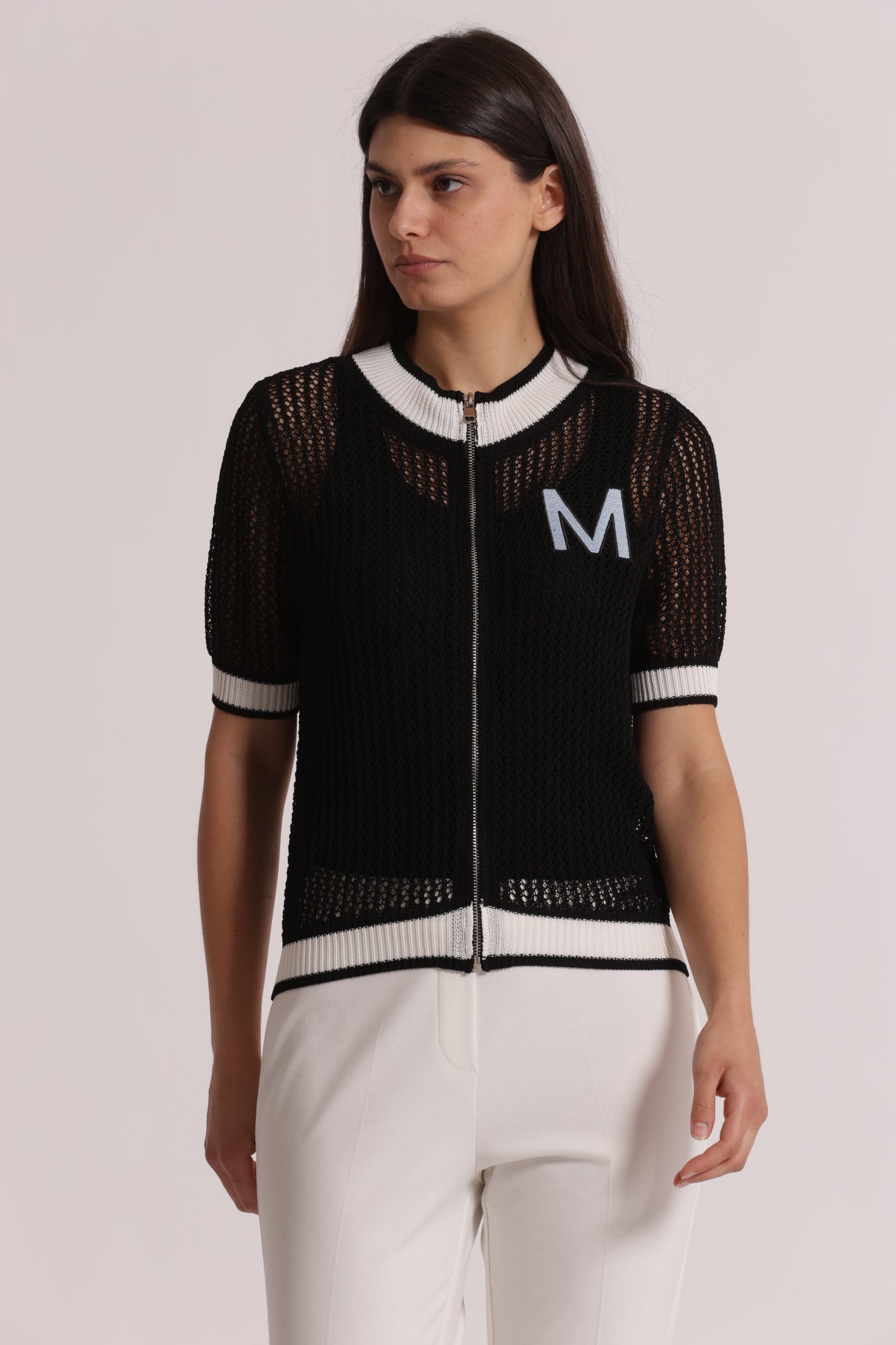 MAGLIA IN CROCHET CON ZIP