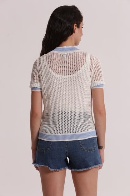 MAGLIA IN CROCHET CON ZIP