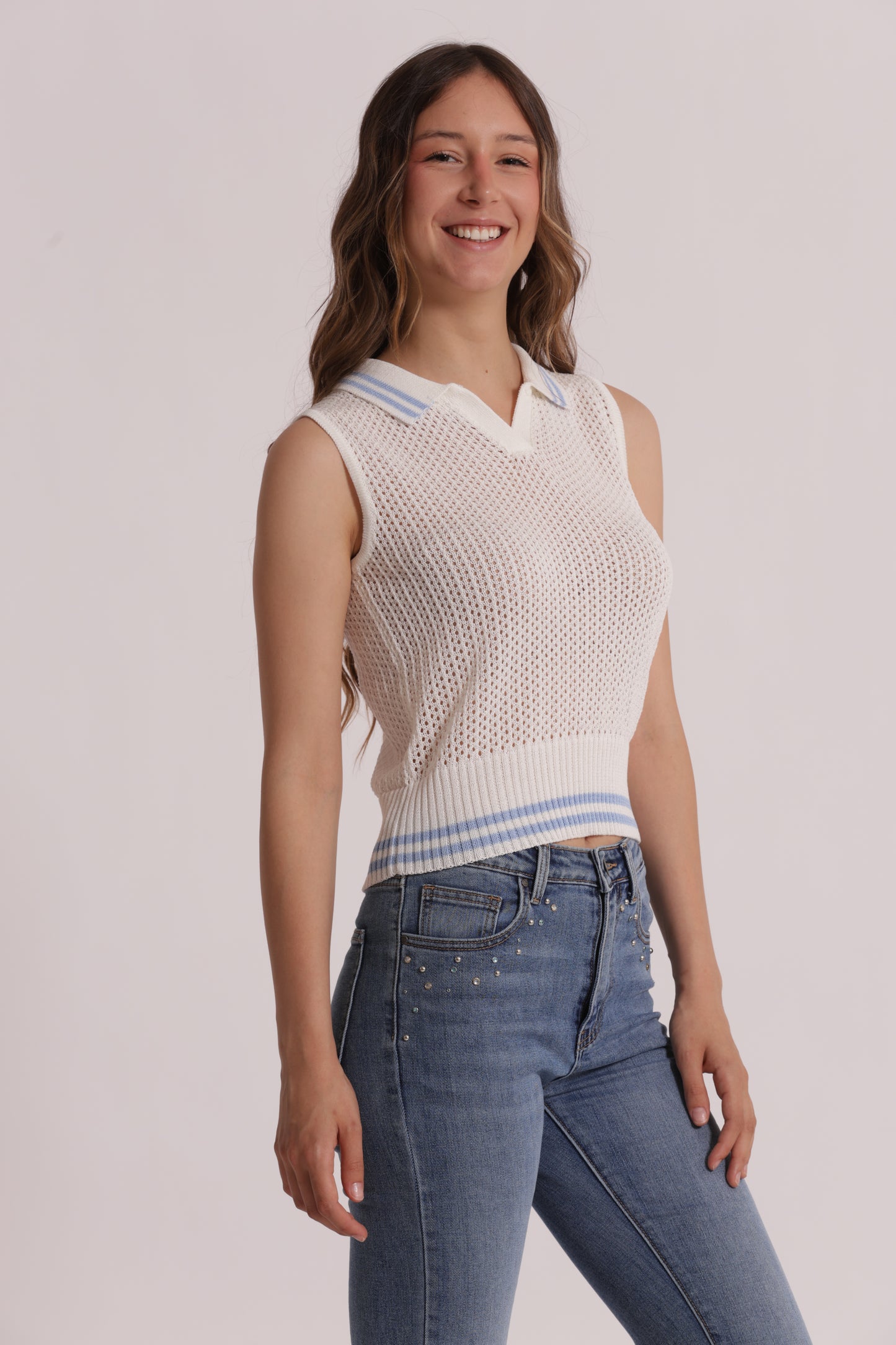 TOP IN MAGLIA CROCHET