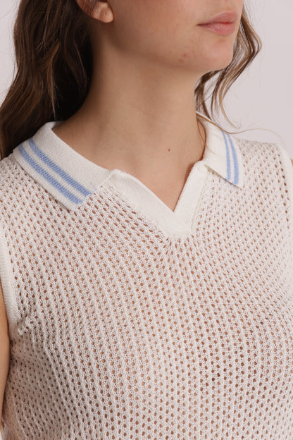 TOP IN MAGLIA CROCHET
