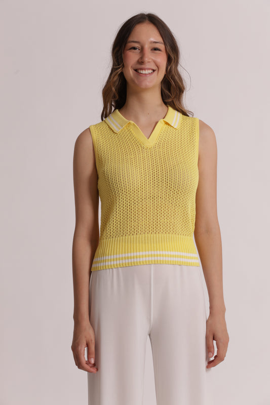 TOP IN MAGLIA CROCHET