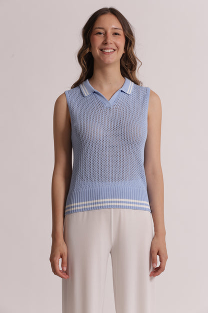 TOP IN MAGLIA CROCHET