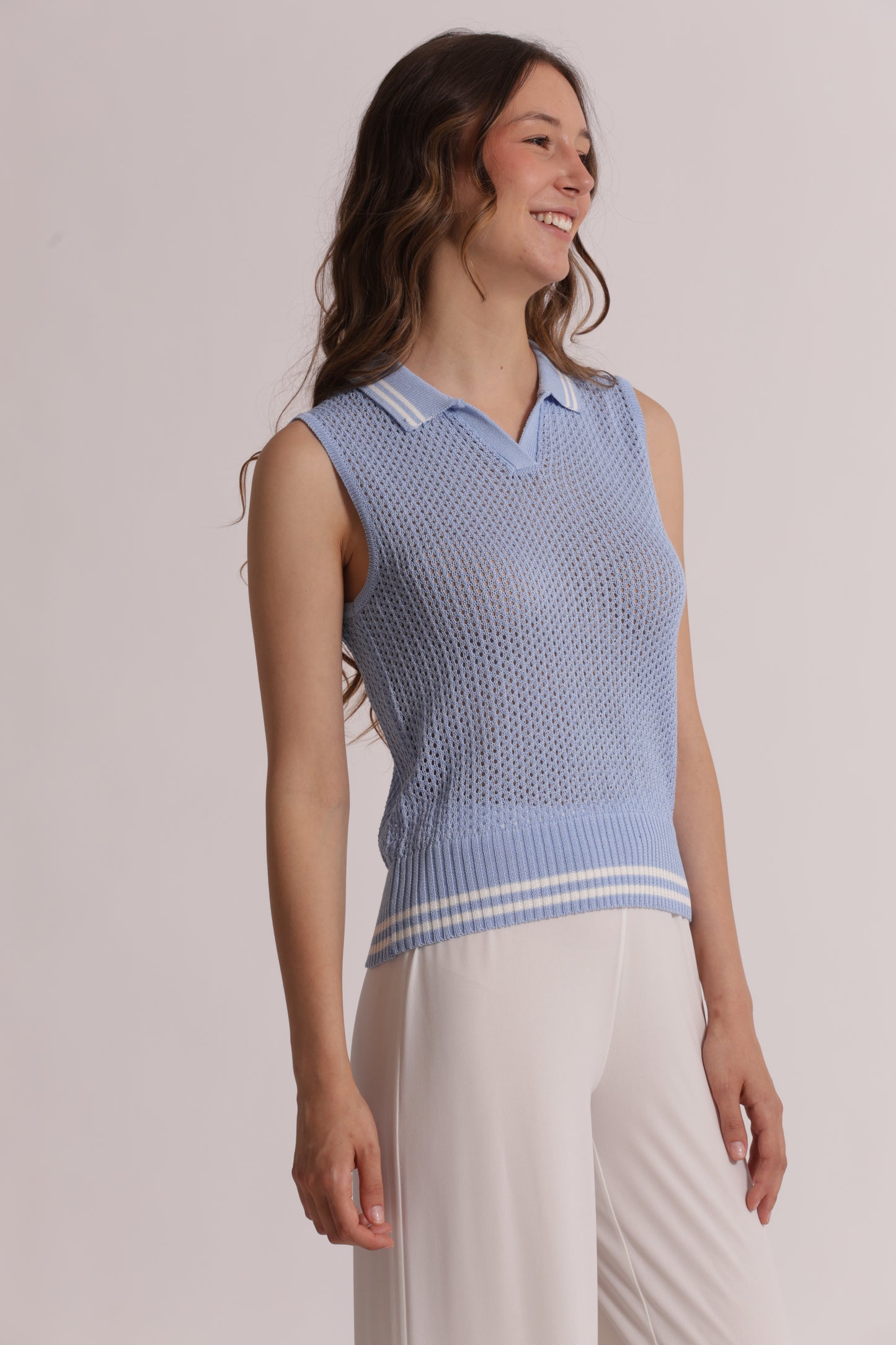 TOP IN MAGLIA CROCHET