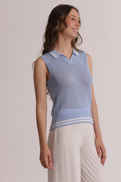 TOP IN MAGLIA CROCHET