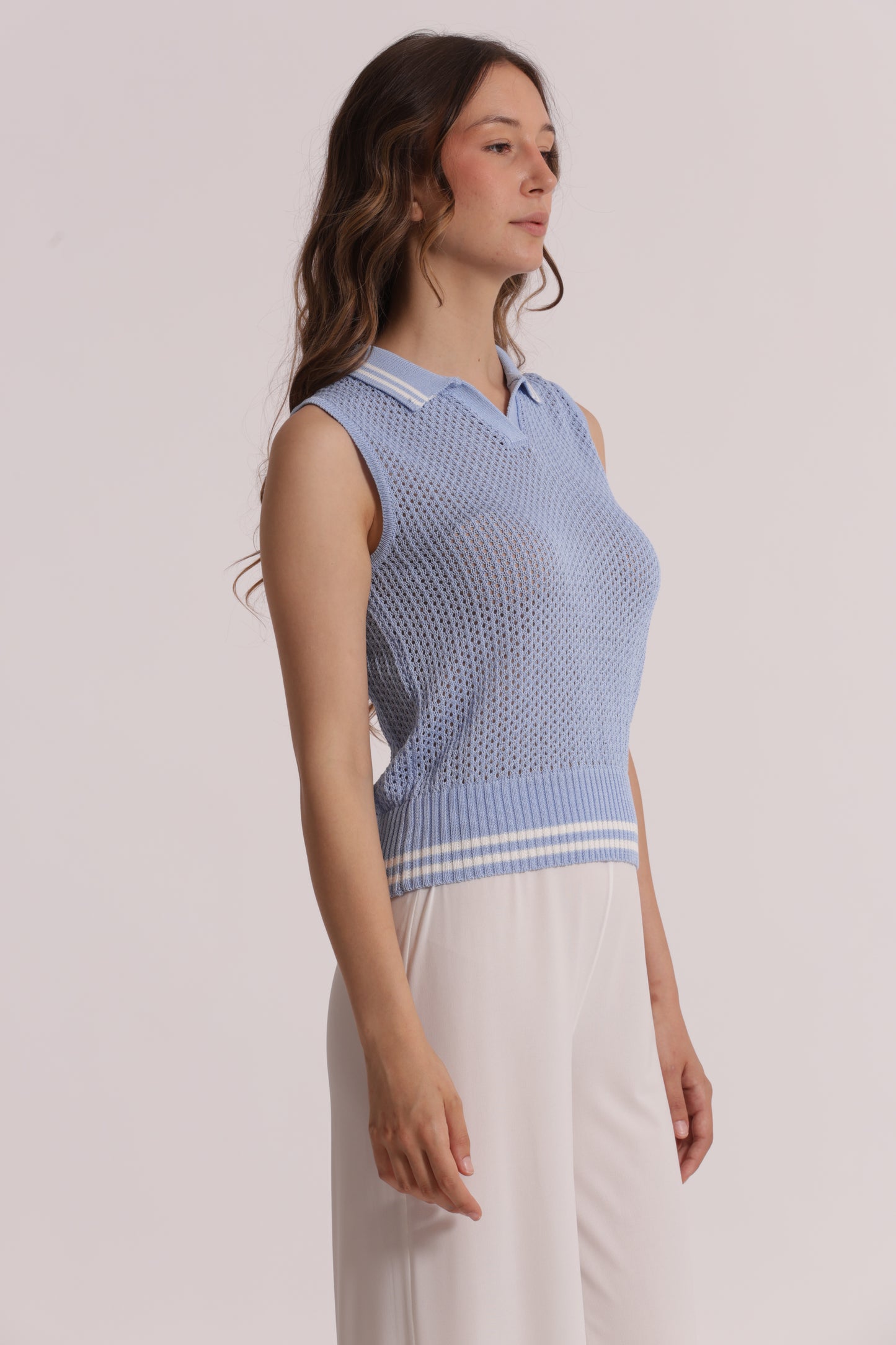 TOP IN MAGLIA CROCHET