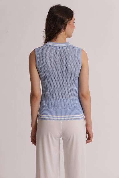 TOP IN MAGLIA CROCHET