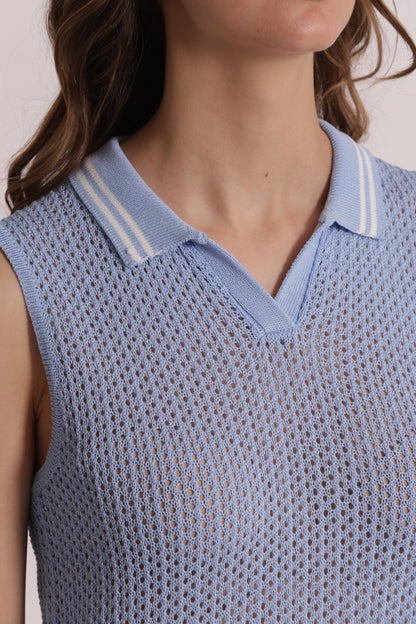TOP IN MAGLIA CROCHET