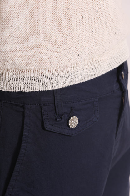 MAGLIA TRASPARENTE CON PAILLETTES A MANICHE CORTE