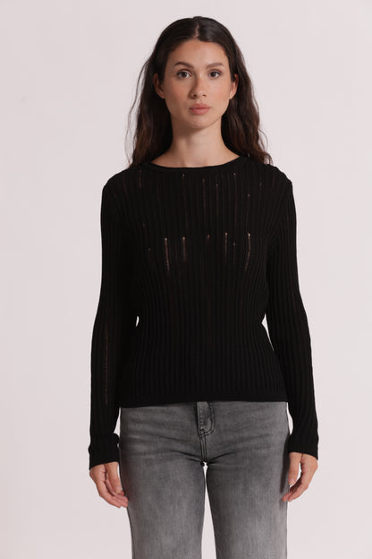 MAGLIA CON DETTAGLI SMAGLIATI
