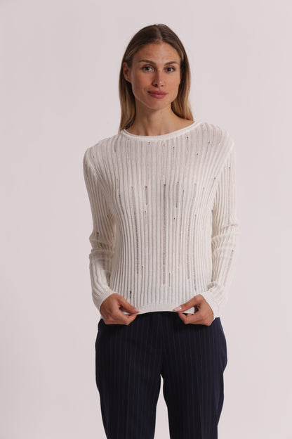 MAGLIA CON DETTAGLI SMAGLIATI