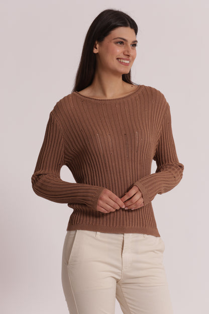 MAGLIA CON DETTAGLI SMAGLIATI