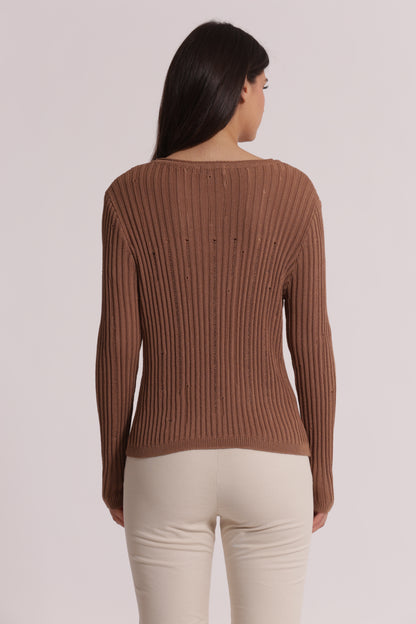 MAGLIA CON DETTAGLI SMAGLIATI