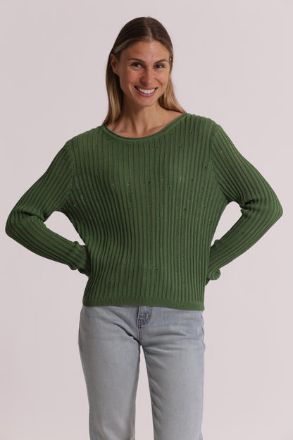 MAGLIA CON DETTAGLI SMAGLIATI