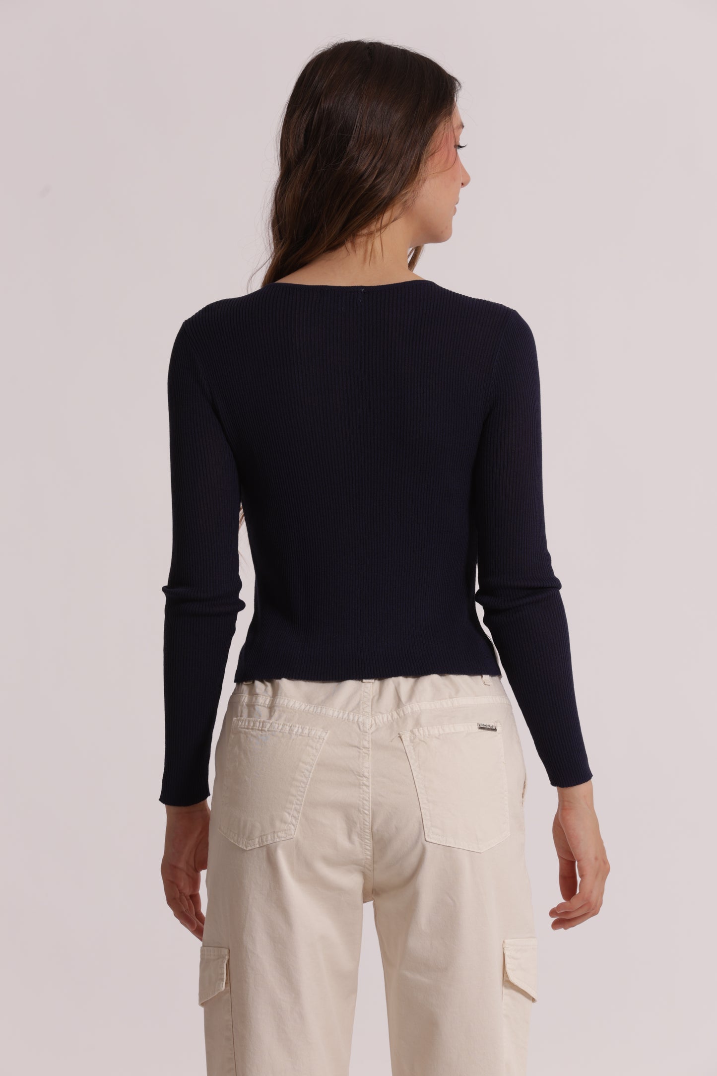 CARDIGAN IN MAGLIA DOPPIA ABBOTTONATURA