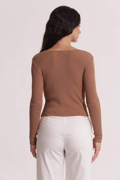 CARDIGAN IN MAGLIA DOPPIA ABBOTTONATURA