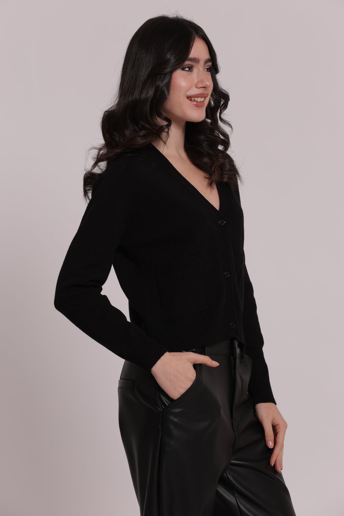 MAGLIA CARDIGAN CON TASCHE