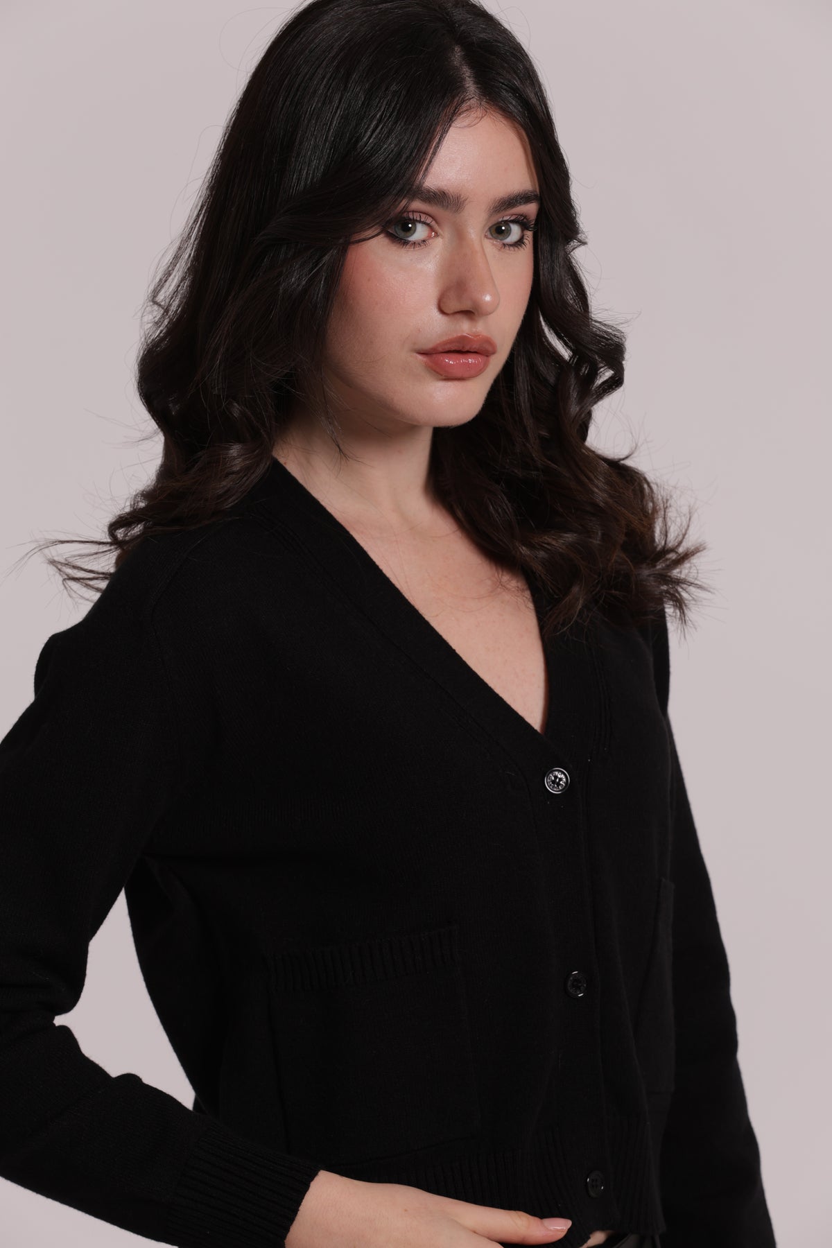 MAGLIA CARDIGAN CON TASCHE