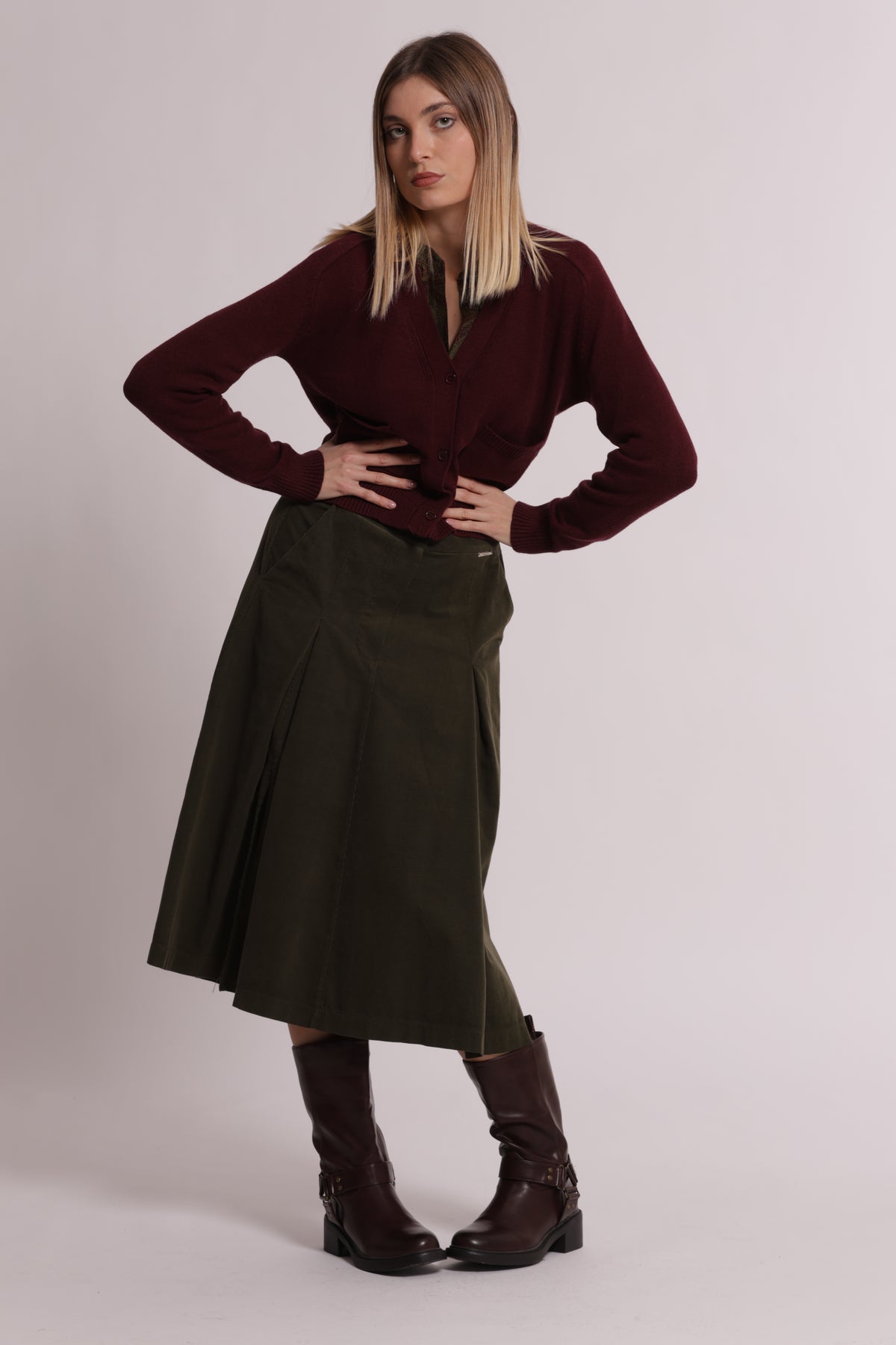 MAGLIA CARDIGAN CON TASCHE