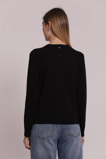 MAGLIA CARDIGAN SCOLLO TONDO