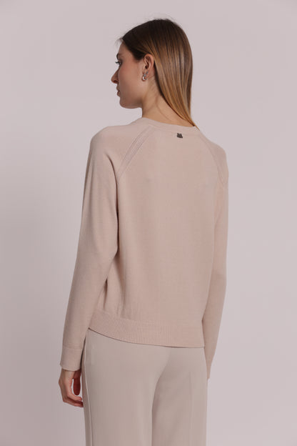 MAGLIA CARDIGAN SCOLLO TONDO