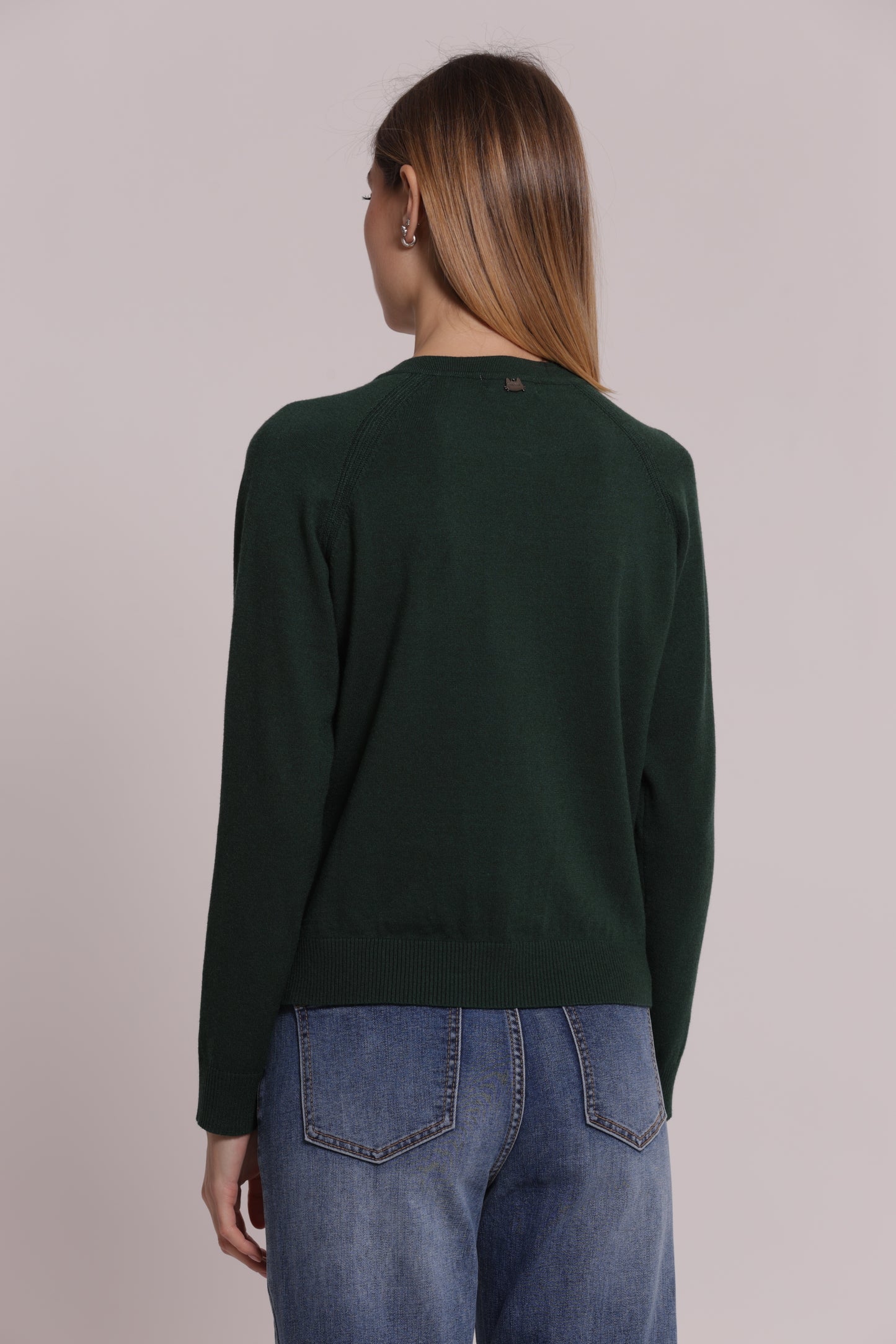 MAGLIA CARDIGAN SCOLLO TONDO
