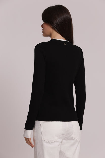 MAGLIA SCOLLO TONDO BICOLOR